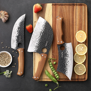 Ensemble de <span class=keywords><strong>couteaux</strong></span> de boucher forgés à la main avec manche en bois ergonomique, hachoir à viande, couteau de chef serbe et <span class=keywords><strong>couteaux</strong></span> viking pour couper et cuisiner - Product Image 6