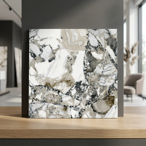 Italino Terrazzo Look Porcelain Floor Tiles 600x600mm Glossy Polished Ceramic Flooring Design Factory - Product Image 1
