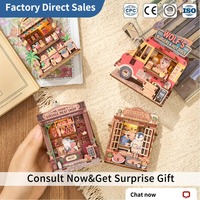 Kit de promotion OEM/ODM : Mini-étagère de réfrigérateur miniature avec lumière LED, aimant de réfrigérateur DIY, fourni directement par l'usine