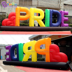 Panneau publicitaire gonflable personnalisé, lettres géantes gonflables, logo LED, lettres gonflables pour la décoration d'événements - Product Image 2