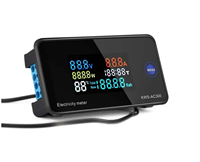 AC 50-2. 300V 0-20/100A KWS-AC301 LED Digital Voltmeter 8 in 1 Wattmeter detektor daya pengukur energi