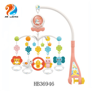 Colorido infantil cuna móvil <span class=keywords><strong>musical</strong></span> girar de plástico bebé colgador móvil con luz bebé campana de la cama - Product Image 5
