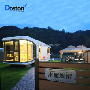 2025 nouveaux matériaux couleur noire modèle maisons prix de gros espace Capsule conteneur maison - Product Image 5