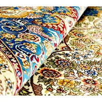 Handmade Silk Persian Carpet, Nanyang Yuxiang, 6 x 9 ft