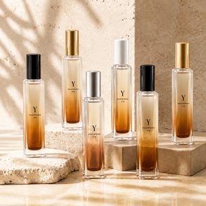 Yark Factory Long Square <b>Mini</b> Empty Glass Perfume <b>Bottle</b> 13 Screw Crimp Cap 15ml Luxury Perfume <b>Bottle</b> with Box Packaging - Product Image 4