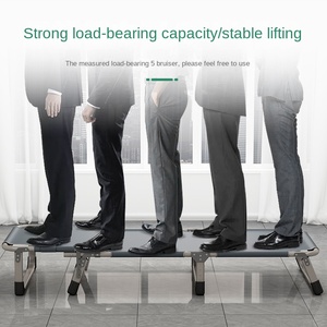 Giường gấp bằng thép nhẹ cao cấp, gấp gọn & di động, dùng cho văn phòng, cắm trại, phòng khách - tiết kiệm không gian, đa năng - Product Image 5