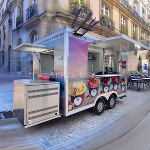 2025 nuevo remolque carrito de cocina móvil camión de comida rápida para Catering Croissant Snack Van Equipment - Product Image 5