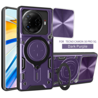 Coque de téléphone antichoc en TPU dur magnétique pour Tecno Camon 30S Pro 4G Camon 20 Pova 6 Spark Go 2025