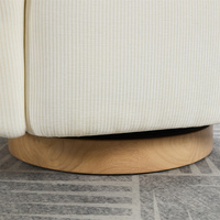 Personnalisé Confortable Rond Accent Simple Canapé Chaise Pivotant Accent Baril Chaise 360 Degrés Club Chaise Lounge Fauteuil pour Salon