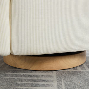 कस्टम कम्पास राउंड एक्सेंट सिंगल सोफा चेयर 360 डिग्री क्लब चेयर लाउंज आर्मचेयर लिविंग रूम के लिए लिविंग रूम के लिए - Product Image 2