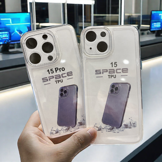 2.0mm 1.5mm Clear Cover Shockproof Space TPU Phone Case for IPhone 15 Pro Max 14 Plus 13 12 Mini 11 XR XS 6 7 8 Plus