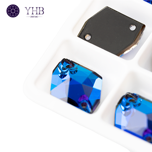 Hot Fix <span class=keywords><strong>Rhinestone</strong></span> chuyển tùy chỉnh thiết kế trang trí phụ kiện SEW-on đá màu xanh lá cây <span class=keywords><strong>Rhinestone</strong></span> - Product Image 3