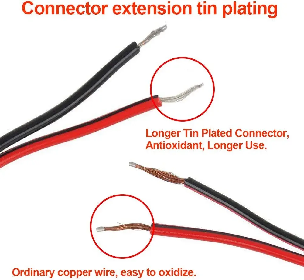 Câble pigtail femelle 12V cc personnalisé 2.1/2.5/5.5 2.1x5.5mm 2.5x5.5mm connecteur jack femelle cc avec câble d'alimentation