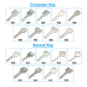 Nickel Bạc khoảng trống chính tùy chỉnh bảo mật cao Kính thiên văn pin tương tác Pin trống phím cho cửa - Product Image 3