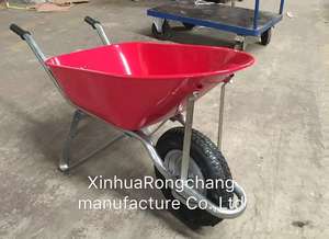 รถเข็นล้อลากกรอบมือจับชุบสังกะสีสำหรับงานหนักพร้อม WB8900ลมสำหรับตลาดฟิจิทนทานต่อการก่อสร้างโลหะ - Product Image 6