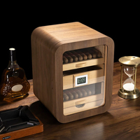 Humidor à cigares de luxe JH avec humidificateur et hygromètre, en cèdre naturel importé, étuis à cigares, humidificateurs