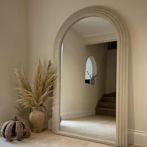 <span class=keywords><strong>Miroir</strong></span> Habillage Élégant en Gros pour Décoration Maison, <span class=keywords><strong>Grand</strong></span> <span class=keywords><strong>Miroir</strong></span> Esthétique Cadre Bois Arc, <span class=keywords><strong>Miroir</strong></span> Pleine Longueur sur Pied pour <span class=keywords><strong>Salon</strong></span> - Product Image 5