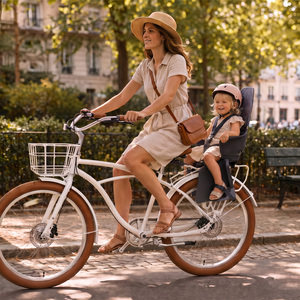 <span class=keywords><strong>Asiento</strong></span> Trasero de <span class=keywords><strong>Bicicleta</strong></span> <span class=keywords><strong>para</strong></span> Bebés de 9 Meses a 4 Años, <span class=keywords><strong>Asiento</strong></span> Trasero de Seguridad <span class=keywords><strong>para</strong></span> Niños con Bloqueo Automático y Soporte de Liberación Rápida - Product Image 6