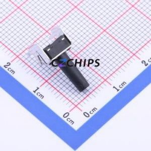 TS-1093C-A165B2-D1 Tactile Switch Bent Lead Through Hole-4P,6x6mm Single Pole Single Throw Round Button 1.8N Right Angle Insert - Product Image 2
