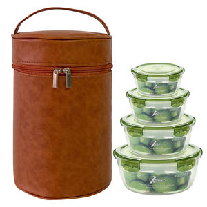 Maletín térmico profesional, bolsa enfriadora de barril redondo, de fácil apertura bolsa térmica para sopa, bolsas térmicas para el almuerzo para <span class=keywords><strong>alimentos</strong></span> - Product Image 5