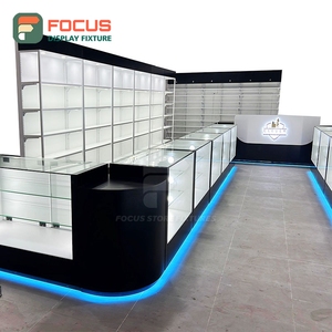 Glass Door Tobacco Display Cabinet Lockable Storage Multi Tier Shelf Secure Cigarette Display Case - Product Image 2