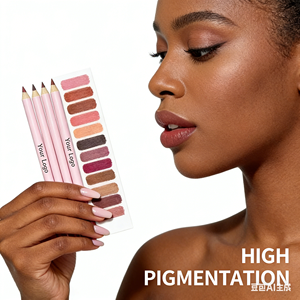 <span class=keywords><strong>Crayon</strong></span> à lèvres longue tenue, waterproof, haute pigmentation, naturel, végan, 24 teintes, fini mat, logo personnalisé, pour tous les tons de peau - Product Image 4