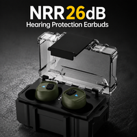 Casque de protection auditive électronique tactique NRR 26dB Bluetooth 5.4 à réduction de bruit pour le tir et l'atelier