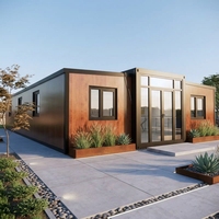 Casa Contenedor de Acero Corten, Almacén Prefabricado, Edificio de Almacenamiento de Estilo Industrial, Color Personalizado