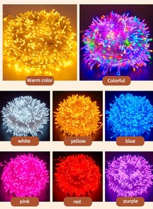 10-100M <span class=keywords><strong>LED</strong></span> bóng đèn dây đèn không thấm nước trong nhà ngoài trời Cổ Tích Rèm giáng sinh trang trí đám cưới cao su cáp làm bằng nhựa - Product Image 6