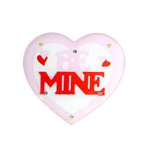 LED Light-Up Heart-Shaped Flashing Pins Badge PCB Portable Romance Theme Promotional Party Decorations