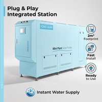 YONG GUAN, station de traitement des eaux industrielles à petite échelle, système de purification à membrane céramique 50-350L/H, 220V 1.5-1.8KW