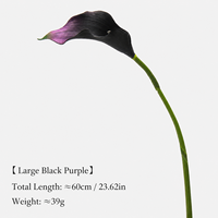 Bunga Calla Lily Buatan Grosir Tangkai Tunggal Dekorasi Rangkaian Bunga untuk Pernikahan Hotel Rumah Bunga Calla Lily Buatan