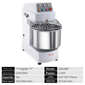 เครื่องนวดแป้งแบบตั้งโต๊ะ รุ่นใหม่ แบบสองความเร็ว สองระบบการทำงาน ผลิตภาพสูง เสียงเบา ใช้น้ำเป็นสารผสม ขนาดใหญ่ ยี่ห้อ Tomis - Product Image 4