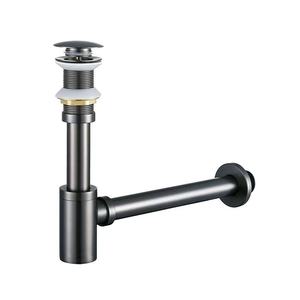 <span class=keywords><strong>Sifone</strong></span> a bottiglia moderno rotondo nero in ottone per <span class=keywords><strong>lavabo</strong></span> bagno - Product Image 4