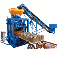 Línea de producción de bloques de hormigón huecos de alta eficiencia, línea de producción de ladrillos, moldes de bloques de cemento personalizables, sitios de construcción