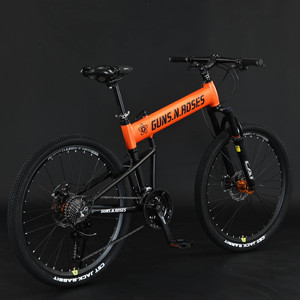 Vélo de montagne pliable tout-terrain avec double frein à disque et suspension, avec cadeau bonus pour les trajets quotidiens des adultes - Product Image 3