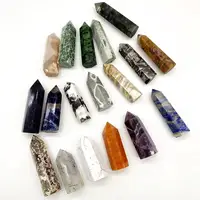 Doğal şifa kristalleri kuleleri Aura kuvars değnek florit noktası Reiki ametist ayağı süslemeleri