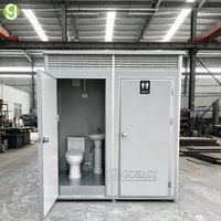 Baño Móvil Goeasy con Material de Contenedor de Acero, Baño Prefabricado Conveniente para Eventos, Casa u Oficina