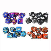 Sac en velours pliable avec plateau hexagonal en PU 3 pièces avec logo personnalisé jeu de dés du MDN