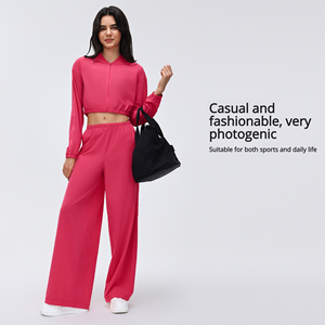Veste courte sexy révélant la taille, veste de <span class=keywords><strong>fitness</strong></span> décontractée pour femme, couleur unie, polyvalente, légère et respirante - Product Image 4