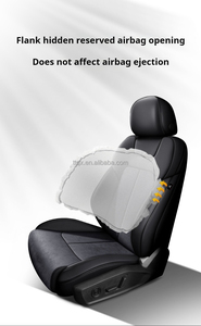 Customized 2017-2024 Full-package Luxury Business Car Seat Cushions for Audi A4/A6/Q3/Q5 <strong>alcantara</strong> All-season Seat Covers Gray - Product Image 4