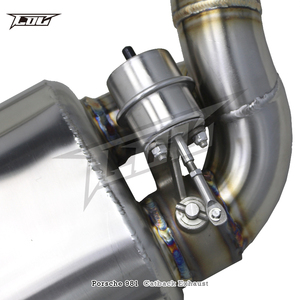 Tuyau d'échappement Catback à soupape COC pour PORSCHE 981 Cayman Boxster 2.7/3.4 2012-2015 SS304 avec système de clé de télécommande - Product Image 4