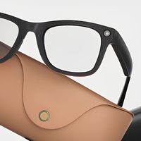 Lunettes intelligentes IA avec caméra HD 8MP, étui de charge magnétique 2000mAh, assistant vocal IA, traduction, vidéo 4K pour les sports de plein air