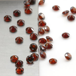 Doğal Kırmızı Garnet A+ Kalite Değerli Taş, 0.8-6.5mm Yuvarlak Gevşek Taş Takı İçin - Rekabetçi Fiyat - Product Image 2
