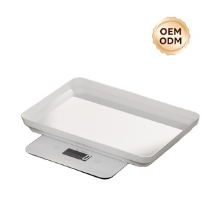 다기능 <span class=keywords><strong>10Kg</strong></span> 22Lb 1G 강화유리 애완동물 전자 주방 음식 저울 트레이 포함 - Product Image 3