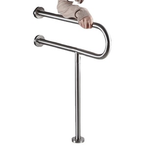 Home Culture 304 Stainless Steel Toilet Handrail Wall Mounted Anti <b>Slip</b> For Elderly And Disabled People Barrier Free - Product Image 5