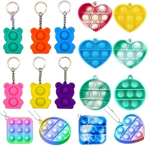 Porte-clés <span class=keywords><strong>Mini</strong></span> en Silicone, accessoires bon marché, embout Push up, Fidget sensoriel, jouet, <span class=keywords><strong>Pop</strong></span> - Product Image 3