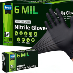 Gants industriels <span class=keywords><strong>en</strong></span> nitrile jetables de 6 mil avec surface texturée pour les mécaniciens et les techniciens <span class=keywords><strong>en</strong></span> réparation <span class=keywords><strong>électronique</strong></span> - Product Image 4