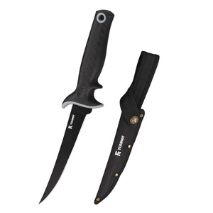 Cuchillo de acero inoxidable, 9 pulgadas, flexible, cónico, mango PP + TPR, para pesca al aire libre - Product Image 2