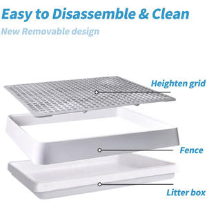 Fournitures pour petits animaux : <span class=keywords><strong>Bac</strong></span> d'entraînement, cage, plateau de toilette, <span class=keywords><strong>bac</strong></span> à litière pour rats, hamsters, furets, cochons d'Inde et lapins - Product Image 4